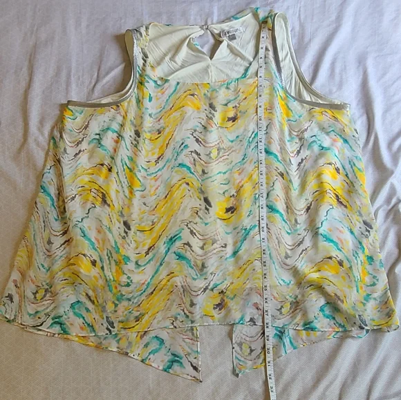 Jennifer Lopez colorful Tank Top/Blouse 2X - Picture 9 of 9